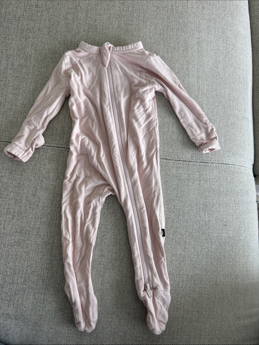 Kyte BABY Light Pink Zippered Footed One-Piece